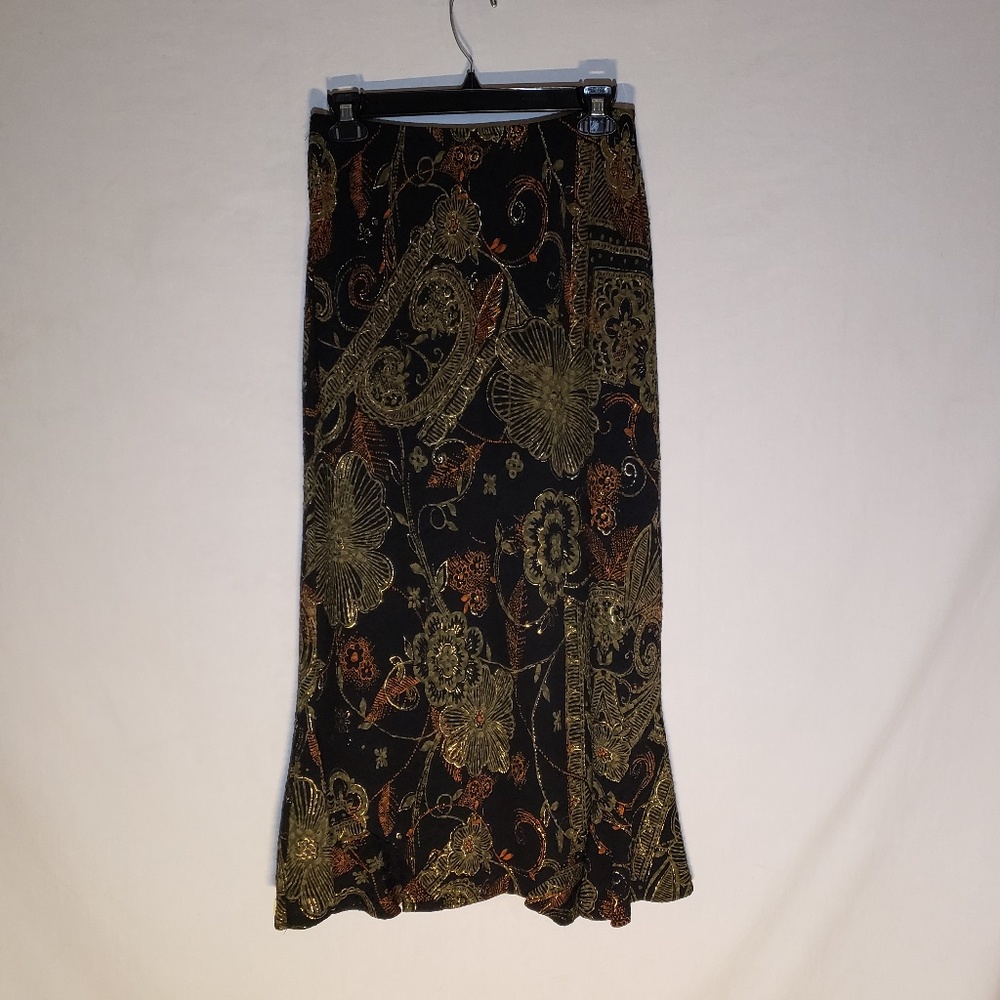 *West End* Floral maxi skirt, small